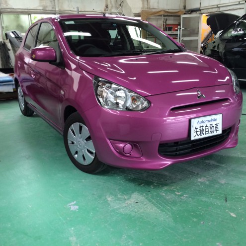 小平市のお客様三菱 ミラージュの修理依頼 武蔵村山キズヘコミ修理専門店 立川昭島エリアの安く高品質な自動車修理なら直営工場の矢萩自動車へ 小平市のお客様三菱 ミラージュの修理依頼 武蔵村山キズヘコミ修理専門店 立川昭島エリアの安く高品質な自動車修理なら直営工場の矢萩自動車へ